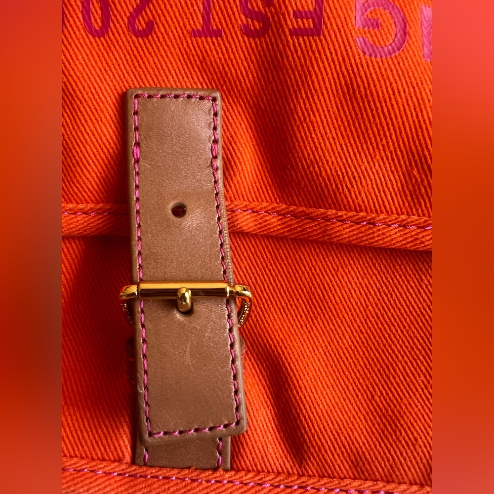 Tory Burch orange NYC Nolita/Meatpacking messenger crossbody - Picture 5 of 12